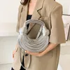 MOODS Luxury Evening Purses For Women Golden Noodle Knot Design Dinner Party Clutch Bag 2023 Designer And Handbags 240129
