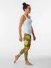 Active Pants Fall Autumn Pattern- Red Orange Yellow Leaves Leggings Sports For Push Up Physical Sporty Woman Womens