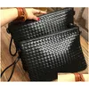 Bärbara fall ryggsäck iPad Clutch Case Bag handvävd PU-kuvertpaket Drop Leverans Datorer Nätverk Datortillbehör Otivo