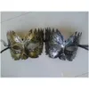 Maschere da festa Uomo Adt Maschera mascherata Classico retrò greco Soldato romano Gladiatore Festa ballo Mardi Gras Occhio facciale Oro e goccia Delive Dh3Mj