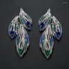 Stud Earrings SUGO 2024 Summer Fashion Personality Wing Shape Micro-set Zircon For Noble Ladies Private Party Dazzling Gift