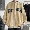 American Bomber Jacket Mens Coat Autumn Vintage Windbreaker Oversized Clothing HipHop Streetwear 2023 Harajuku Varsity Jackets 240130