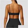 Yoga-Outfit, atmungsaktives Top, Y-Fitness-Frauen-BH, stoßfest, Crop, Push-Up, Sportunterwäsche, Fitnessstudio, Workout, Schönheit, Rücken, Drop-Lieferung, Sport OU Ot3Ct