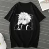 Męskie koszulki anime Hunter x Killua Zoldyck Tshirt Kawaii Men Men T-shirt T-shirt Kurapika Hisoka Manga Tee Shirt Ubrania