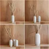 Vases Un simple vase à brume blanche serait idéal pour les fleurs sèches.Livraison directe maison jardin décor à la maison Dhwqo