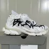 キャンパスシューズブランドラグジュアリーランナー7.0 Caual Shoe Pariian女性男性Pa Ene Graffiti BlackライムイエロースニーカーブラックホワイトピンクブルートレンドジョギングディグナーB22