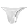 Briefs Panties Sexy Underwear For Men Thongs Mesh Thin Pouch Low Waist Transparent Bulge Lingerie Pump Man Thong YQ240215