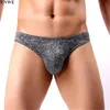 Slips Höschen Marke Herren Bulge Pouch Tanga Unterwäsche Erotische Dessous Bikini Tangas G-Strings Homosexuell Männlich YQ240215