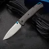 Kolfiberhandtag Mini 533 Fold Knife Outdoor Hunting Survival Safety-Defend Tactical Pocket Knives Portable EDC Tool