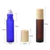 8 Farben 10 ml Glas-Rollerflasche für ätherische Öle mit Edelstahlkugel und Kunststoffkappe Xkjkp Nculg
