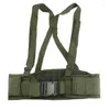 Waist Support Tactical Molle Belt Vest H-shaped Men Army Girdle With Shoulder Strap Soft Padded Hunting Adjustable