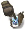 Gants de cyclisme tactiques militaires, doigt complet en cuir, écran tactile de Combat de l'armée, antidérapants, équipement de protection des articulations dures pour hommes