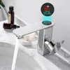 Bathroom Sink Faucets Smart LED Digital Display And Cold Basin Faucet Washbasin Temperature