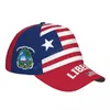Caps de bola UNISSISEX Libéria Sinaliza o boné de beisebol adulto da Libéria Capinho patriótico para fãs de futebol homens homens