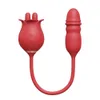 vibrateur Nouveau 2-en-1 rétractable double langue léchant shaker pour mamelon clitoridien orgasmique taquineries produits de jouets sexuels 231129