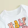 Kleidungssets Baby Mädchen Junge 1 2 Geburtstag Outfit Half Way To One Strampler Hosen Set Born Infant Cake Smash Kleidung Geschenke