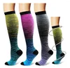 Chaussettes de Compression pour femmes, 3 paires pour hommes, bas médicaux, soins infirmiers, randonnée, voyage, vol, course à pied, Fitness