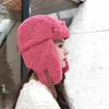 Berretti Donna Bomber Cappello Pilota Trooper Cap Uomo Finto Cashmere Russo Ushanka Paraorecchie Berretti caldi Cappelli da sci invernali da neve