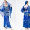 STAGE WEAR Oriental Bollywood Costume Set Ladies Sari Belly Dance Professional Women kjol Lång sexig klänning