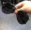 Pilotenzonnebril Zilver/Grijs Rooklens Herenmode Zomer Sunnies Sonnenbrille UV-beschermingsbril met doos