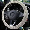 Steering Wheel Covers Ers Fashion Car Er Without Inner Ring Elastic Grip For Easy Installation And Removal Accessories Drop Delivery A Otdvy