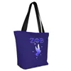 Shopping Bags Funny Zeta Phi Beta And 5 Stars Tote Reusable Sorority ZOB Canvas Grocery Shoulder Shopper Bag