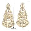 Dangle Chandelier Earrings Vintage Womens Moon Drop Arabian Luxury Bridal Gold Color Delivery Jewelry Otsei