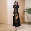 2023 vestido chinês qipao oriental festa estilo moderno cheongsam bordado vintage uma linha 240131