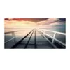 Schilderijen Oude Houten Brug Posters Canvas Schilderij Muur Kunst Foto's Voor Woonkamer Zee Meer Landschap Prints Hemel Zonsondergang Modern Huis Dro Dh2Wb