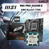 Ryzen 7 7700 R7 CPUMSI PRO A620ME 마더 보드 MATX B650 DDR5 메모리 슬롯 AM5 MOTHERBOA 240126