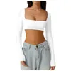 Women's T Shirts Fashion Sexy Nude Long Sleeve Yoga Wear Outdoor Running Sports T-Shirt Quick Drying Tight Fitness Tops 2024