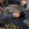 Mobilier de Camp Table Pliante légère et Robuste pour Pique-Nique Camping Installation Facile randonnée Portable Blanc 40x35x29cm