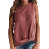 Women's Tanks Womens Casual Tops Sleeveless Cute Knot Knit Shirts Tank Padded Shirt All Athletic Top A