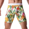 Cuecas dos homens longos boxers roupa interior respirável fibra de leite pernas masculino boxershorts sexy u convexo pênis bolsa deslizamento homem calcinha cuecas