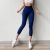 Yoga Outfits Pants Gym Running Super Stretchy Tights Tummy Control Calf-Length Quick-Torking Fitness