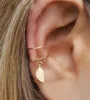 5 Teile/satz mode Ohr Manschetten Gold Blatt Ohr Manschette Clip Ohrringe für frauen Kletterer Kein Piercing Gefälschte lage Earring8435241