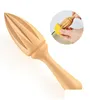 Fruit Vegetable Tools Beech Lemon Juicer Manually Wooden Squeezer Orange Citrus Juice Extractor Reamer Kitchen Drop Delivery Home Dhgms