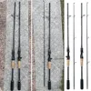 Carbon Angelrute 1,8 M 1,65 M ML Schnelle Spinning Casting 2 Abschnitte Köder Forelle Bass Rod 8-25g 240122