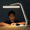 Bordslampor USB LED-skrivbordslampa Dimble fällbart ögonbåtande kontorsljus laddningsbar beröringskontroll Steglösa Dimning Läsljus