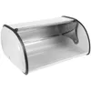 Plates Stainless Steel Bread Box Storage Container Case Holder For Kitchen Bakery Boxes With Lid Pan Rack Holders