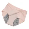 Mutandine da donna Pantaloni fisiologici mestruali a prova di perdite Intimo da donna Slip impermeabili in cotone taglie forti Lingerie femminile