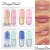 Lipgloss 2 Teile/satz Kristall Gelee Lippen Praller Öl Sofortiges Volumen Feuchtigkeitsspendende Reparatur Reduzieren Feine Linie Y Enhancer Make-Up Werkzeug Drop D Ottht