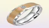 Romantic Stainless Steel Couple Ring for Wedding His and Her Promise Rings Cubic Zirconia Valentine039s Day Gift 5332552489