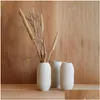 Vases Un simple vase à brume blanche serait idéal pour les fleurs sèches.Livraison directe maison jardin décor à la maison Dhwqo