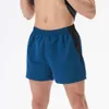 Koşu lu yoga hizalanan erkek yaz şortları arka fermuarlı cep tenis basketbol spor salonu spor giyim kısa pantolonlar gündelik yürüyüş limon ll jogger lu yoga-08 2024