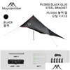 Tentes et abris Mountainhiker Outdoor Cam Paddy Noir Caoutchouc Auvent Parasol Portable Pliant Drop Livraison Sports Extérieur Camping Otdpb