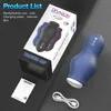 Manlig sexleksak Masturbators Male Masturbation Device Electric Aircraft Cup Vibration and Sucking of the Glans Training Penis Massager Sexuella produkter