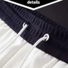 Schwarze, kontrastierende, bestickte Slim-Fit-Freizeithose für Herren für den Außenbereich im Frühling und Herbst