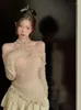 Dames Truien Off Schouder Zoete Vrouwen Lente Vrouwelijke Koreaanse Mode Trui Kleding Lange Mouw Truien Trui Korte Tops 2024