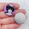 Encantos 10 peças moda prata cor metal kawaii gato animal esmalte multicolorido faça você mesmo colar pulseira acessórios de joias